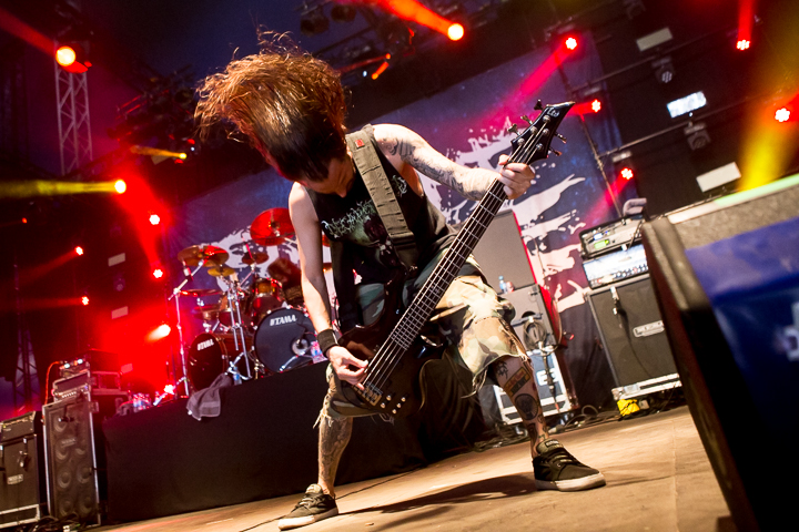 Suicide Silence @ Dour 2015, foto 6, foto's door Dorien Goetschalckx - FrontView Magazine