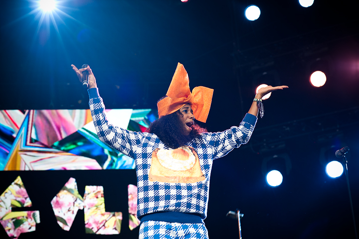 Santigold @ Dour 2015, picture 4, photographed by Magali Decamps - FrontView Magazine