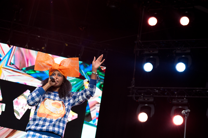 Santigold @ Dour 2015, picture 6, photographed by Magali Decamps - FrontView Magazine