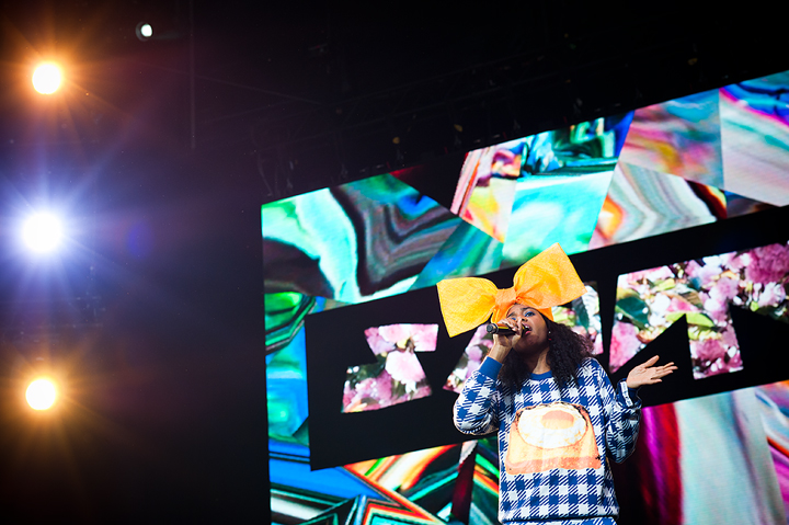 Santigold @ Dour 2015, picture 10, photographed by Magali Decamps - FrontView Magazine