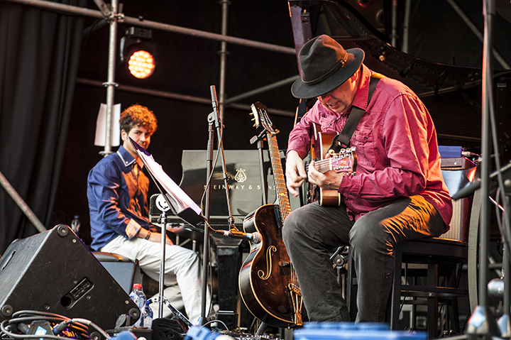 Philip Catherine @ M-idzomer Leuven dag 2 - Jazz, picture 1, photographed by Bart Scholliers - FrontView Magazine