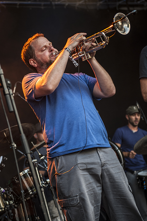 Youngblood Brass Band @ M-idzomer Leuven dag 4, picture 3, photographed by Bart Scholliers - FrontView Magazine