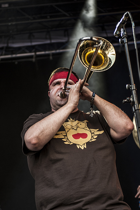 Youngblood Brass Band @ M-idzomer Leuven dag 4, picture 12, photographed by Bart Scholliers - FrontView Magazine