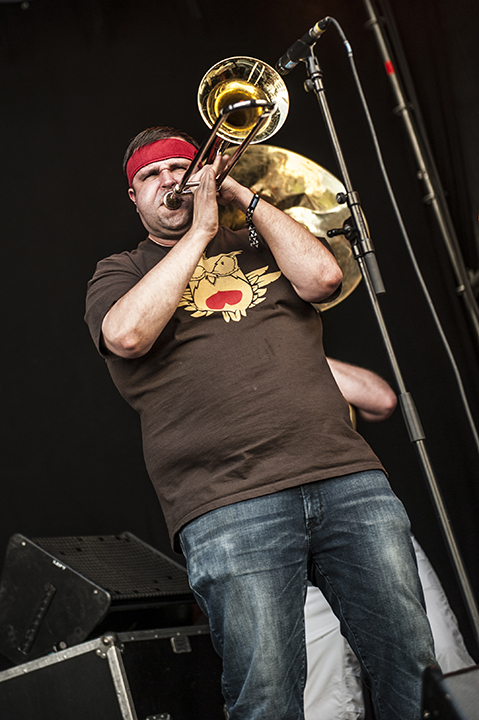 Youngblood Brass Band @ M-idzomer Leuven dag 4, picture 15, photographed by Bart Scholliers - FrontView Magazine