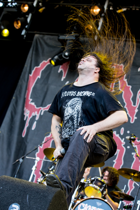 Cannibal Corpse @ Into The Grave 2015, foto 10, foto's door Dorien Goetschalckx - FrontView Magazine