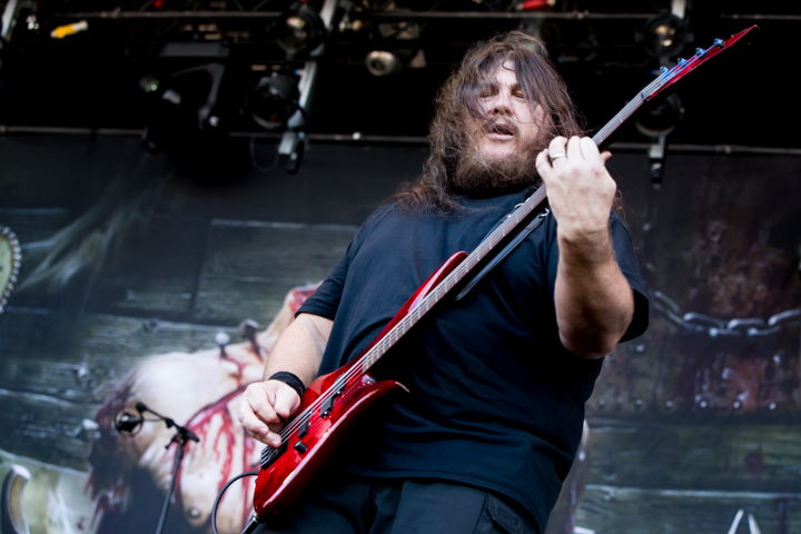 Obituary @ Into The Grave 2015, foto 11, foto's door Dorien Goetschalckx - FrontView Magazine