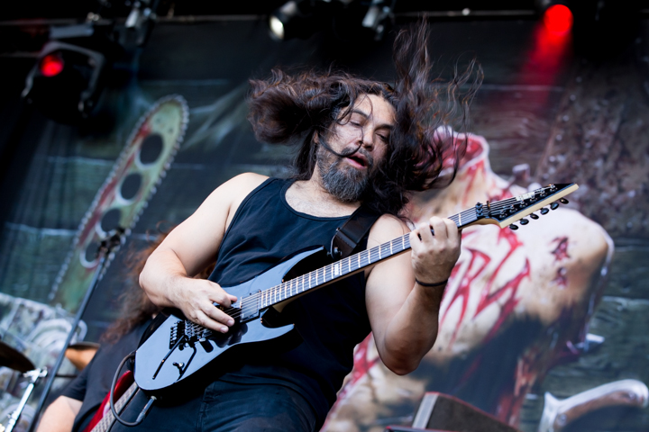 Obituary @ Into The Grave 2015, foto 12, foto's door Dorien Goetschalckx - FrontView Magazine