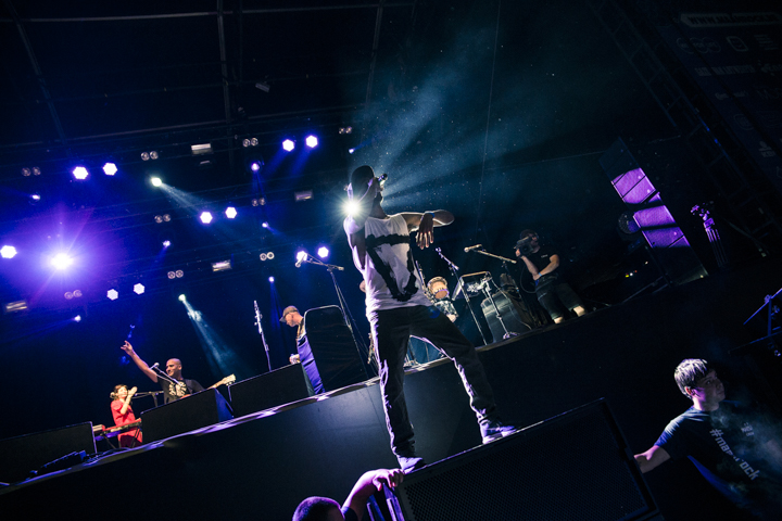 Balkan Beatbox @ Maanrock 2015, picture 9, photographed by Geert Pieters - FrontView Magazine