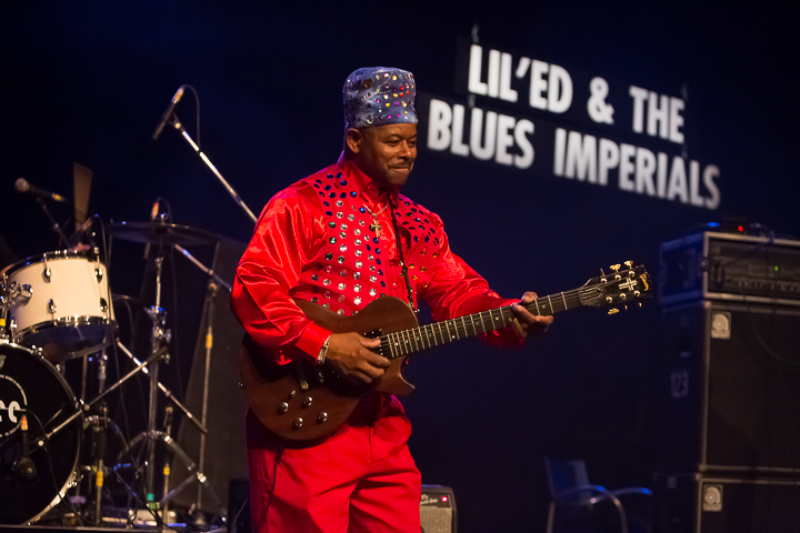 Lil’ Ed and the Blues Imperials @ Blues in Schoten, picture 1, photographed by Marc Verdonck - FrontView Magazine