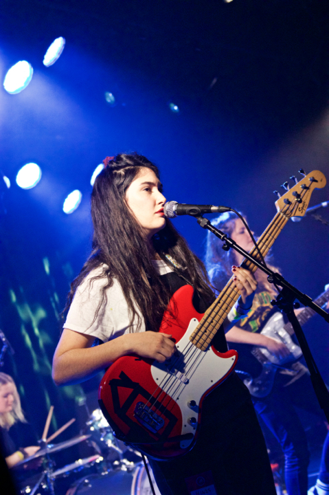Hinds @ ancienne Belgique Club, foto 6, foto's door Bart Baevegems - FrontView Magazine