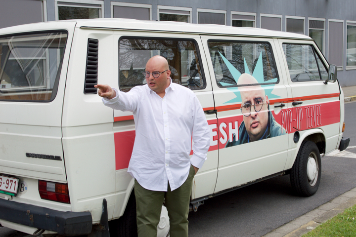 Umesh pop-up teevee @ perszaal VRT, foto 6, foto's door Bart Baevegems - FrontView Magazine