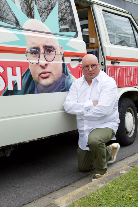 Umesh pop-up teevee @ perszaal VRT, foto 11, foto's door Bart Baevegems - FrontView Magazine