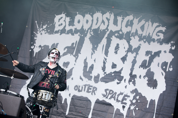 Bloodsucking Zombies From Outerspace @ NOVA ROCK 2016, foto 2, foto's door Dorien Goetschalckx - FrontView Magazine