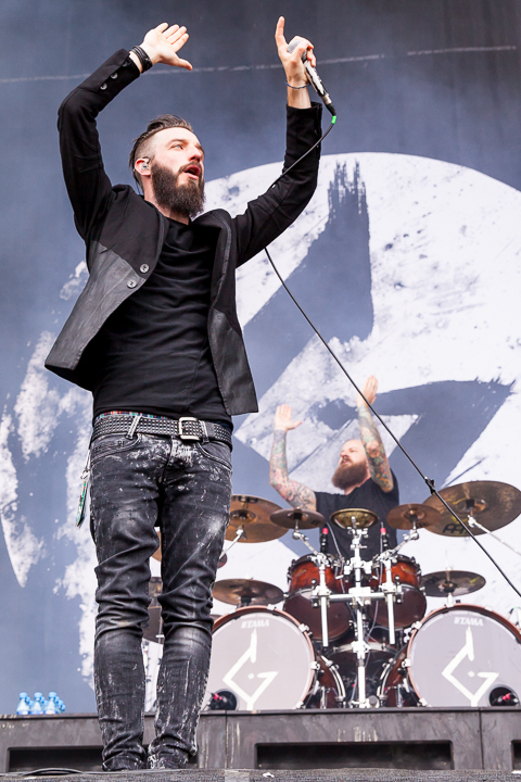 Caliban @ NOVA ROCK 2016, foto 2, foto's door Dorien Goetschalckx - FrontView Magazine