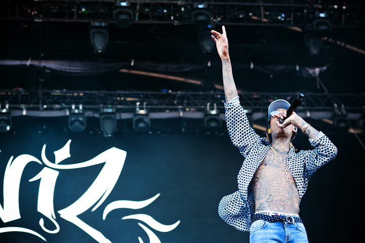 Wiz Khalifa @ Dour Festival 2016, picture 1, photographed by Magali Decamps - FrontView Magazine