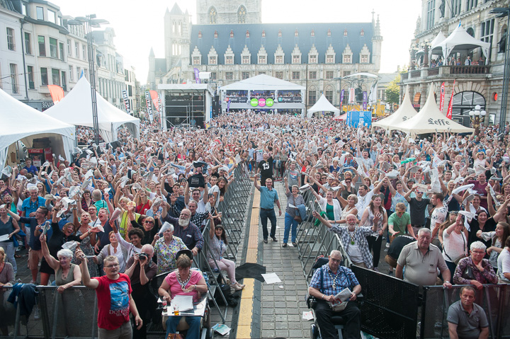 Vlaanderen zingt @ Gentse Feesten - Sint Baafsplein, picture 87, photographed by Dimitri Vanlommel - FrontView Magazine