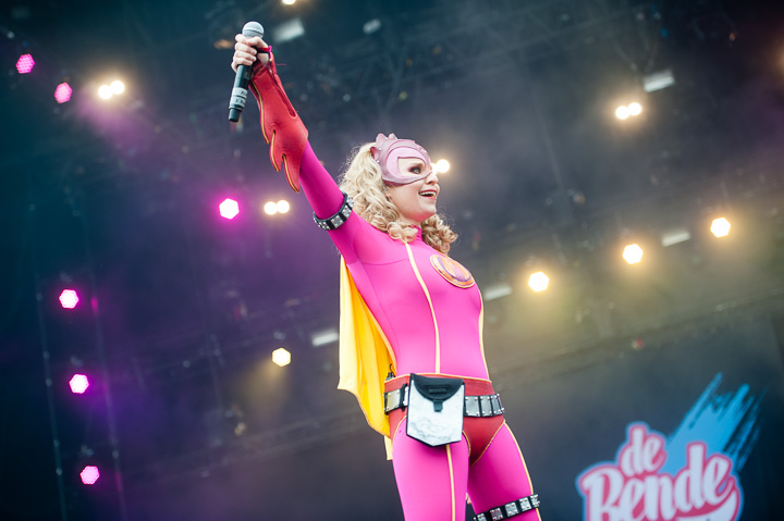 De Bende & Mega Mindy @ Suikerrock 2016, foto 25, foto's door Dimitri Vanlommel - FrontView Magazine