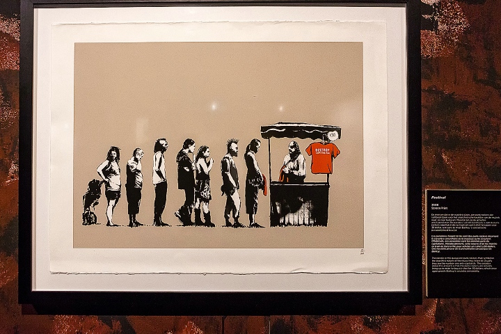 Banksy Expo @ Stadsfeestzaal Antwerpen, picture 14, photographed by Edwin Houdevelt - FrontView Magazine