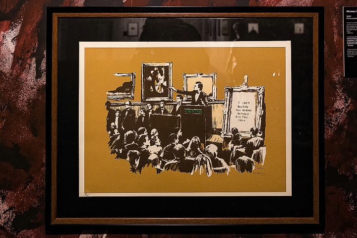 Banksy Expo @ Stadsfeestzaal Antwerpen, picture 17, photographed by Edwin Houdevelt - FrontView Magazine