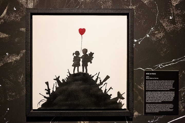 Banksy Expo @ Stadsfeestzaal Antwerpen, picture 21, photographed by Edwin Houdevelt - FrontView Magazine
