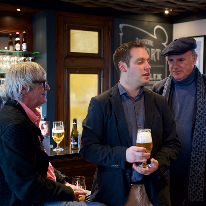 Herbert Flack en Pieter Aspe t gast bij brouwerij Omer @ Bellegem, picture 14, photographed by Bart Baevegems - FrontView Magazine