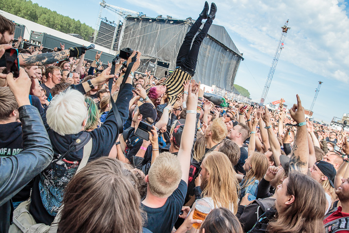 Frank Carter & The Rattlesnakes @ Copenhell 2017, foto 5, foto's door Dorien Goetschalckx - FrontView Magazine