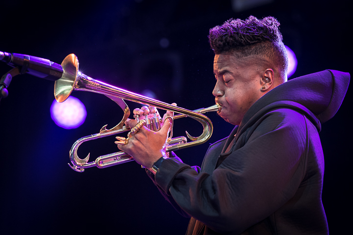 Christian Scott aTunde Adjuah @ Gent Jazz 2017, picture 6, photographed by Jan van Hecke - FrontView Magazine
