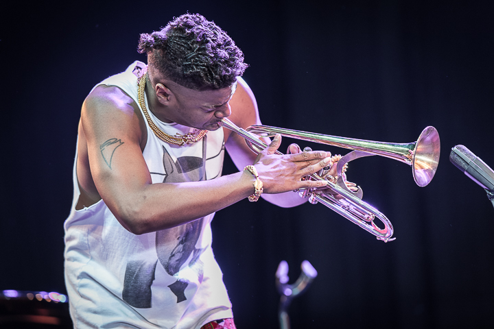 Christian Scott aTunde Adjuah @ Gent Jazz 2017, picture 16, photographed by Jan van Hecke - FrontView Magazine