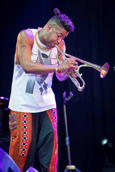Christian Scott aTunde Adjuah @ Gent Jazz 2017, picture 17, photographed by Jan van Hecke - FrontView Magazine