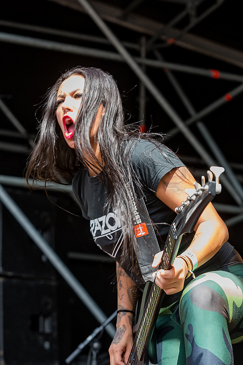 Nervosa @ Antwerp Metal Fest 2017, foto 2, foto's door Edwin Houdevelt - FrontView Magazine