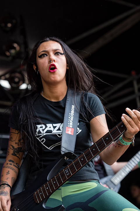 Nervosa @ Antwerp Metal Fest 2017, foto 10, foto's door Edwin Houdevelt - FrontView Magazine