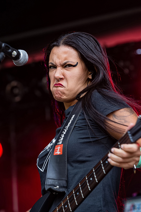 Nervosa @ Antwerp Metal Fest 2017, foto 14, foto's door Edwin Houdevelt - FrontView Magazine