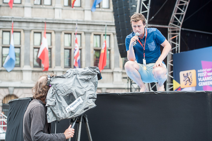 Repetities Vlaanderen Feest 2017 @ Grote Markt Antwerpen, foto 4, foto's door Goele Bormans - FrontView Magazine