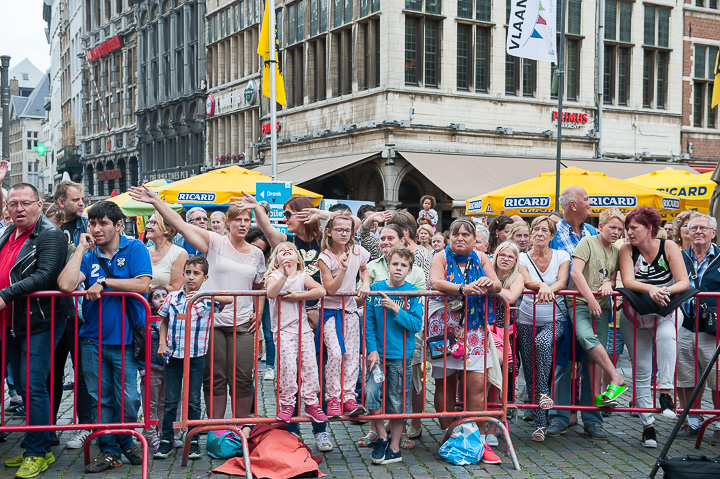 Repetities Vlaanderen Feest 2017 @ Grote Markt Antwerpen, foto 22, foto's door Goele Bormans - FrontView Magazine
