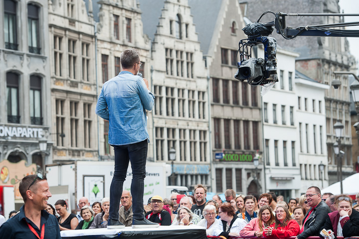 Repetities Vlaanderen Feest 2017 @ Grote Markt Antwerpen, foto 29, foto's door Goele Bormans - FrontView Magazine