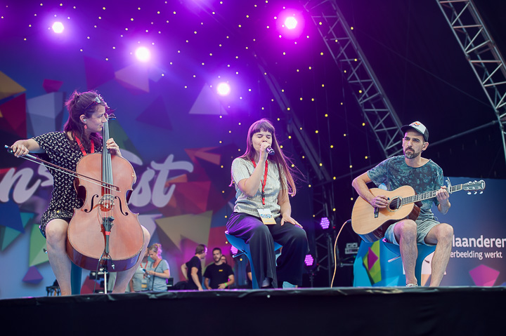 Repetities Vlaanderen Feest 2017 @ Grote Markt Antwerpen, foto 42, foto's door Goele Bormans - FrontView Magazine