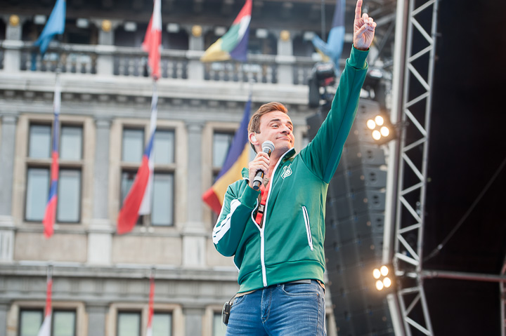 Repetities Vlaanderen Feest 2017 @ Grote Markt Antwerpen, foto 60, foto's door Goele Bormans - FrontView Magazine