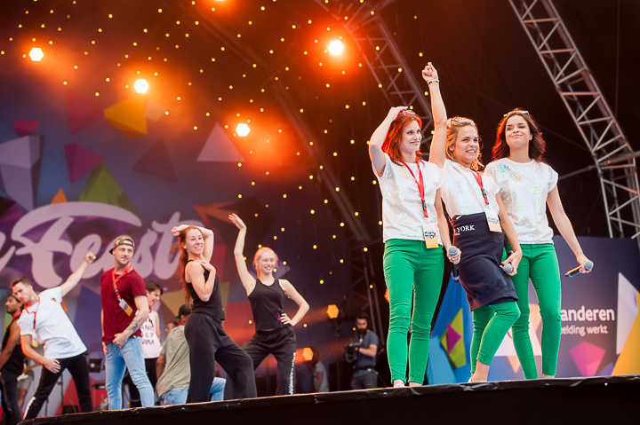 Repetities Vlaanderen Feest 2017 @ Grote Markt Antwerpen, foto 75, foto's door Goele Bormans - FrontView Magazine