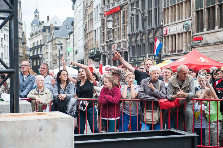 Repetities Vlaanderen Feest 2017 @ Grote Markt Antwerpen, foto 90, foto's door Goele Bormans - FrontView Magazine