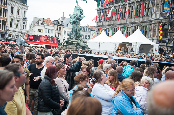 Repetities Vlaanderen Feest 2017 @ Grote Markt Antwerpen, foto 93, foto's door Goele Bormans - FrontView Magazine