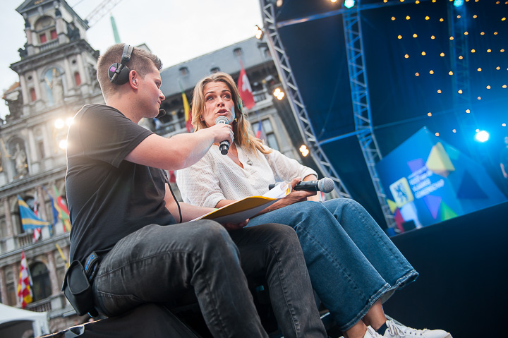 Repetities Vlaanderen Feest 2017 @ Grote Markt Antwerpen, foto 96, foto's door Goele Bormans - FrontView Magazine