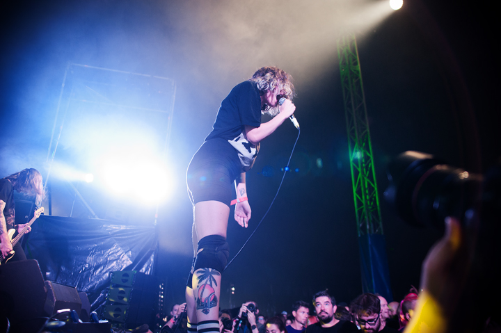 Cocaine Piss @ Dour Festival 2017, foto 5, foto's door Magali Decamps - FrontView Magazine