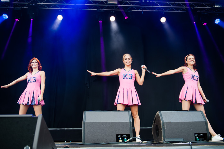 K3 @ Midsummerfest Wommelgem, foto 1, foto's door Dimitri Vanlommel - FrontView Magazine