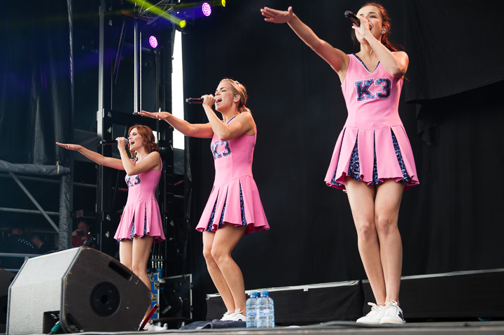 K3 @ Midsummerfest Wommelgem, foto 4, foto's door Dimitri Vanlommel - FrontView Magazine