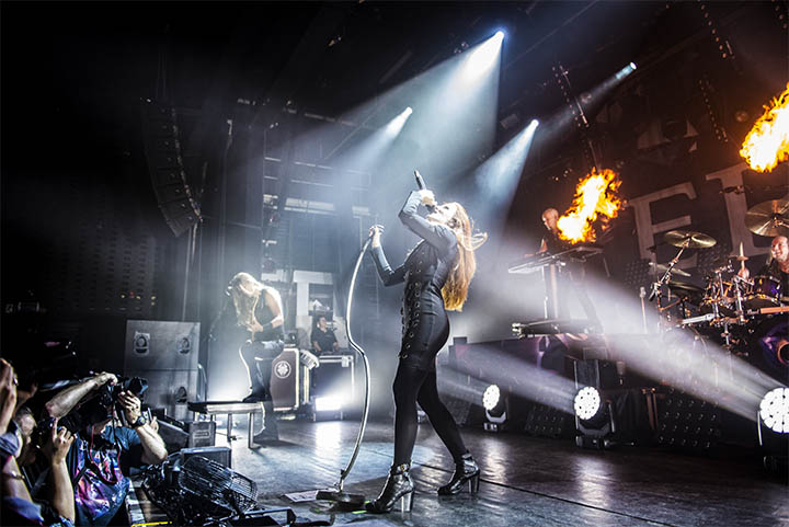 Epica @ Trix, foto 1, foto's door Jef Peeters - FrontView Magazine