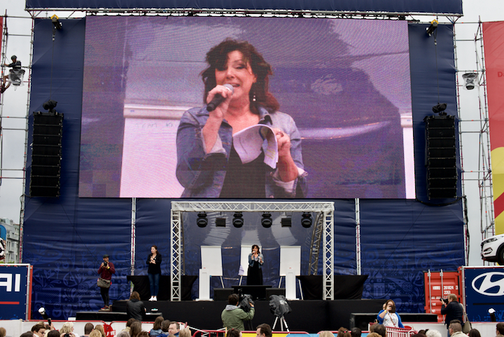 Thuis-finale op groot scherm @ Antwerpen, foto 15, foto's door Bart Baevegems - FrontView Magazine