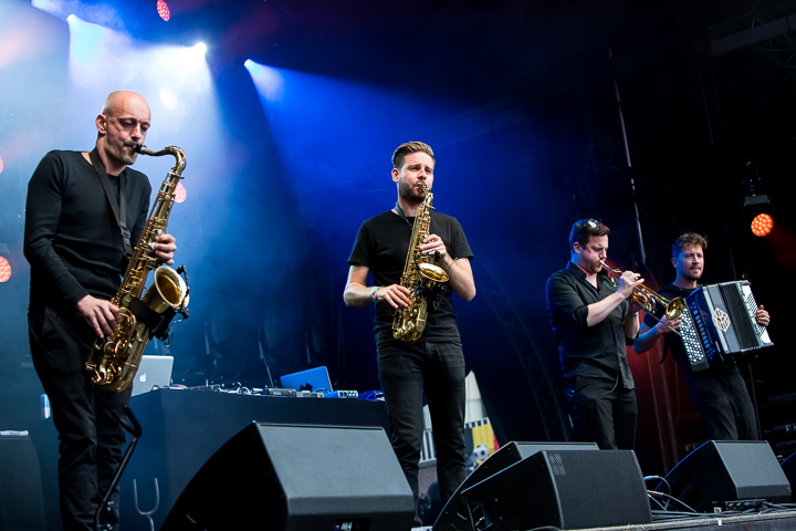 Merdan Taplak Orkestar @ Kanaalfeesten, picture 3, photographed by Marc Verdonck - FrontView Magazine
