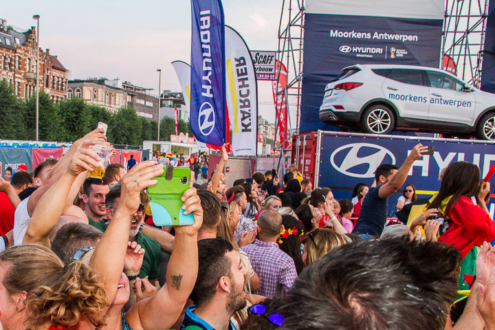 Sfeerbeelden Brazilië-Belgie @ Huyndai Fan Park Antwerpen, picture 43, photographed by Marc Verdonck - FrontView Magazine