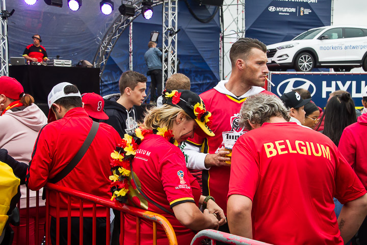 Sfeerbeelden Frankrijk-Belgie @ Huyndai Fan Park Antwerpen, picture 1, photographed by Marc Verdonck - FrontView Magazine