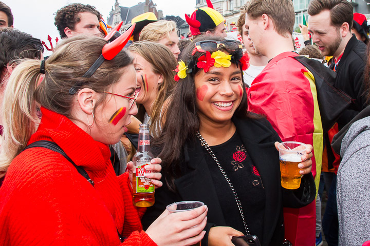 Sfeerbeelden Frankrijk-Belgie @ Huyndai Fan Park Antwerpen, picture 13, photographed by Marc Verdonck - FrontView Magazine